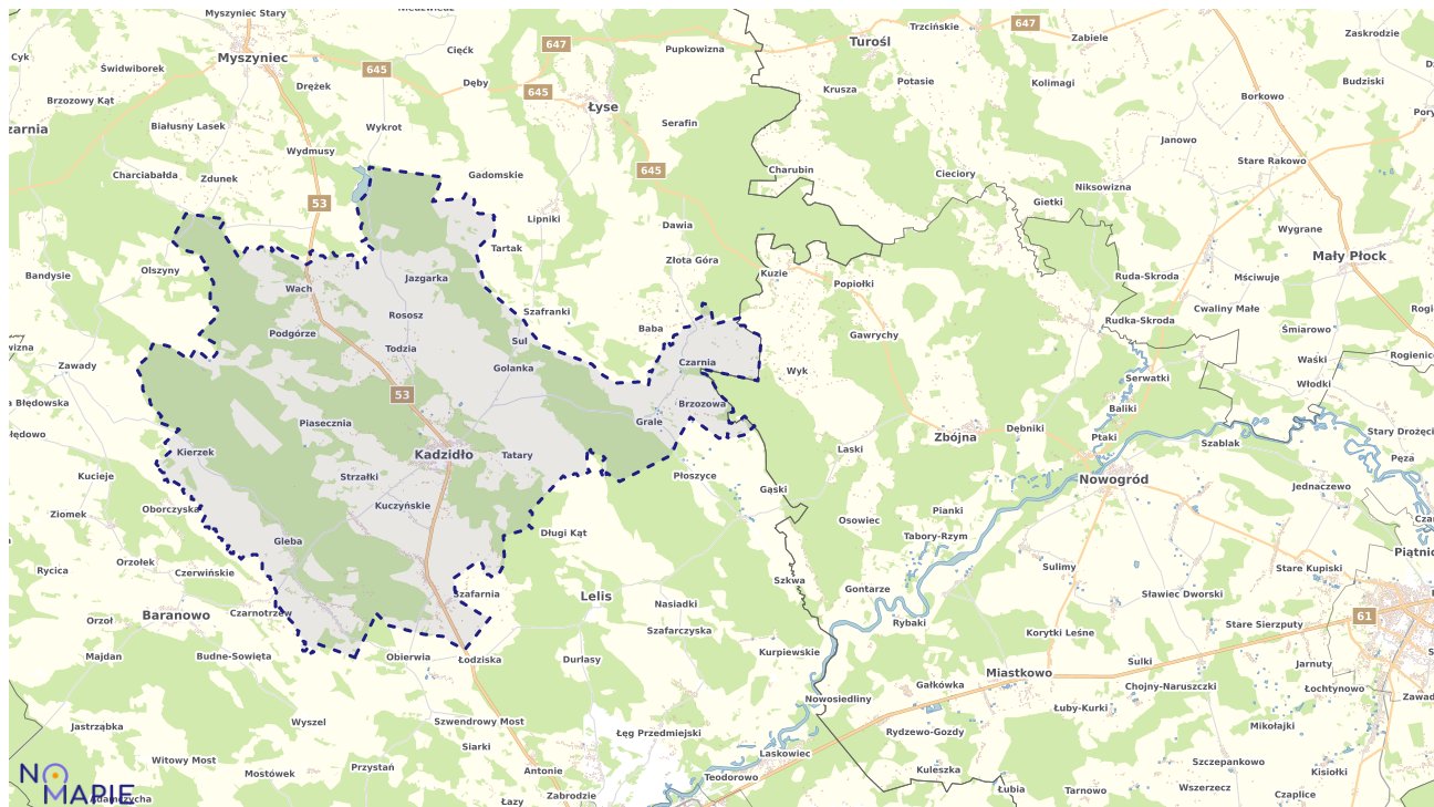 Mapa Geoportal Kadzidło